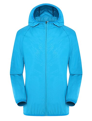  Herren Damen Windschutz Regenjacke Laufende Hautjacke Full Zip Langarm Oberbekleidung Athlässigkeit Herbst Nylon Packbar UV-Schutz Windundurchlässig Schnelltrocknend Wandern Laufen Joggen