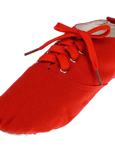  scarpe da ballo jazz in tela nera da donna, scarpe da allenamento con lacci e suola in pelle per una pratica confortevole