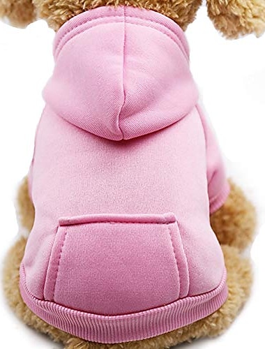  Sudadera con capucha para perro de invierno con bolsillos, ropa cálida para perros pequeños, abrigo para chihuahua, ropa para cachorros y gatos