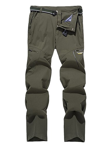  Damen Wanderhose Wanderhosen Außen Wasserdicht Rasche Trocknung Leicht Weich Hosen / Regenhose Unten Tasche mit Reißverschluss Dunkelgrau Armeegrün Campen und Wandern Jagd Angeln S M L XL XXL