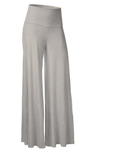  Damen Yogahose Schlaghose Weites Bein Bootcut Leicht Hohe Taille Zumba Yoga Fitnesstraining Unterteile Rosa Schwarz Weiß Winter Sport Sportkleidung Dehnbar Lässiger Schnitt