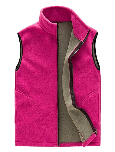  Damen Wanderjacke Wander-Fleeceweste Winter Draussen Volltonfarbe Windundurchlässig Atmungsaktiv Warm Komfortabel Weste / Fahrradweste Oberteile Camping & Wandern Jagd Skifahren Schwarz Purpur Rot