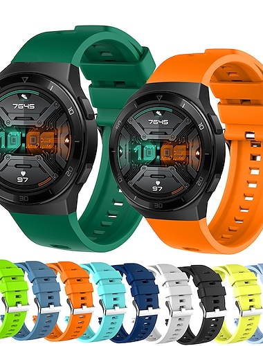  להקת שעונים חכמה ל HUAWEI Huawei Watch GT 2e סיליקוןריצה שעון חכם רצועה רך נושם רצועת ספורט אבזם קלאסי תַחֲלִיף צמיד