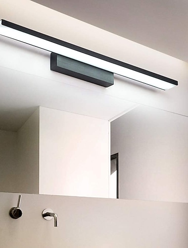  led speillampe 81cm moderne/moderne stil baderomslys aluminium børstet materialer skap vegglamper sminkebelysning sminkelampe minimalistisk 110-120/110-120v 32w