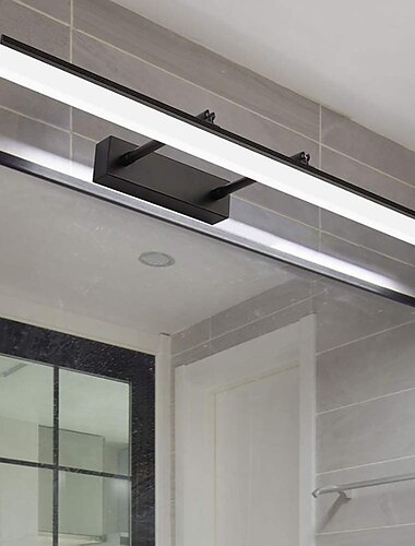  speillys ledet speillampe 27.56in roterbar justerbar moderne nordisk stil 70cm 16w baderomsbelysning metall vegglampe ip20