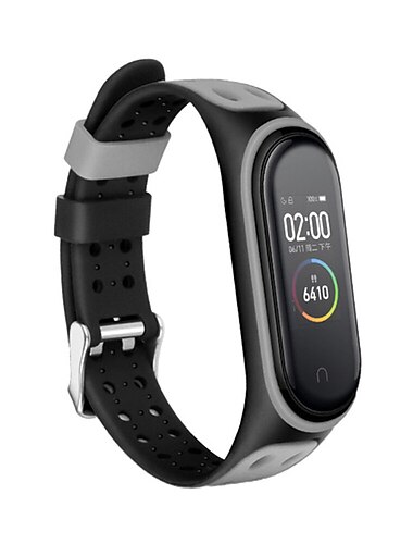  1 pcs Smartwatch-Band Kompatibel mit Xiaomi Mi Band 6 Mi Band 5 Smartwatch Gurt Elasthan Atmungsaktiv Sportarmband Ersatz Armband