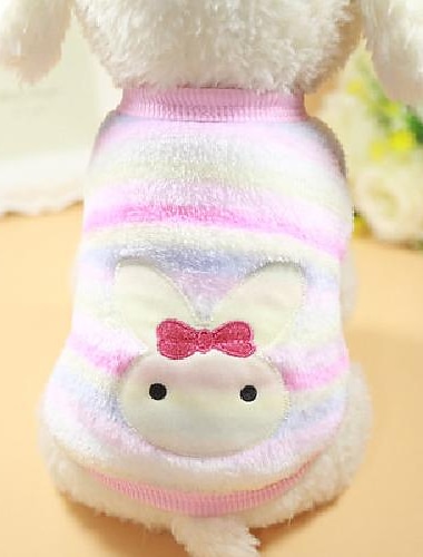  hondenjas, hondenshirt, kleding voor huisdieren voor kleine honden vrouwelijke winterpuppy hondentruien schattig rupspatroon doggie warm vestkleding