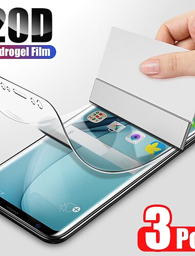  [3 пакета] Защитная пленка Назначение Samsung Galaxy S23 S22 S21 S20 Plus Ultra A54 A34 A14 А73 А53 А33 A72 A52 A42 A71 A51 A31 Гидрогель ТПУ Уровень защиты 9H