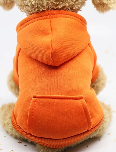  Winter-Hunde-Kapuzenpullover mit Taschen, warme Hundekleidung für kleine Hunde, Chihuahua-Mantel, Kleidung für Welpen und Katzen