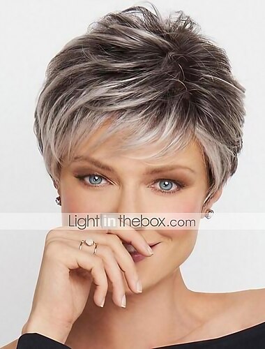  perruques brunes pour femmes perruque synthétique blonde bouclée bouncy curl lutin cut perruque courte blond clair cheveux synthétiques perruque femme