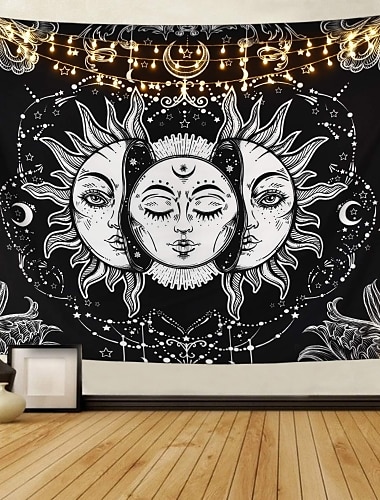  Japanse schilderstijl kanagawa golf wandtapijt kunst decor deken gordijn hangend huis slaapkamer woonkamer decoratie ukiyo-e zee tarot zwart wit
