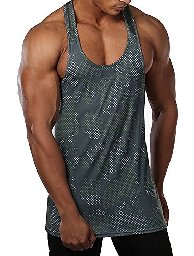  男性用 メンズ タンクトップ マッスル フィットネス ジム ストリンガータンクトップ ボディービル ワークアウト ノースリーブシャツ おしゃれ スポーツウェア