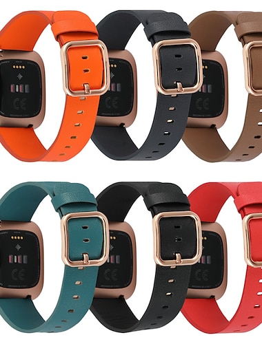  Pásek hodinek pro Fitbit Versa 2 / Versa Lite / Versa SE / Versa Pravá kůže Výměna, nahrazení Popruh Rychloupínák Nastavitelný Náramek
