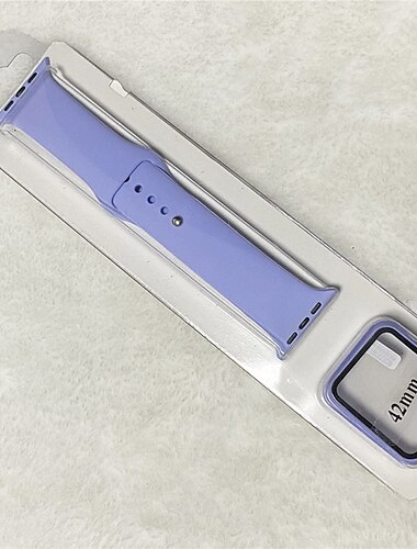  Klokkerem til Apple Watch Series 8 7 6 5 4 3 2 1 SE Silikon Erstatning Stropp Pustende Sportsrem Armbånd