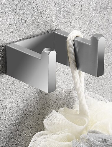  accessoireset voor badkameraccessoires zelfklevend roestvrij staal 304 inclusief badjashaak, handdoekstang, handdoekhouder en toiletrolhouder zilver 1 of 3 of 4 stuks