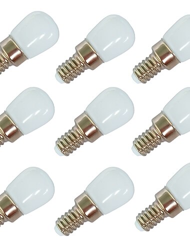  9pcs 2 W Ampoules Globe LED 100 Lm E14 E12 T22 6 Perles LED SMD 2835 Blanc Chaud Blanc 220-240 V