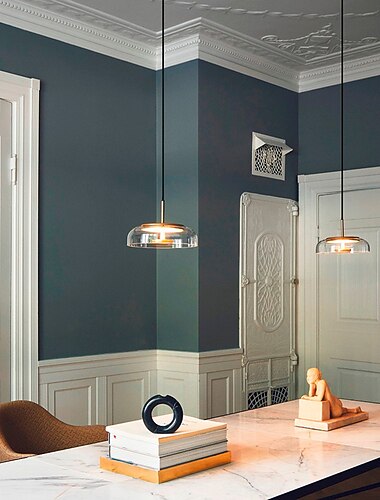  23 cm enkel ontwerp nordic stijl hanglamp glas mode gegalvaniseerd moderne nordic stijl 110-120 v 220-240 v
