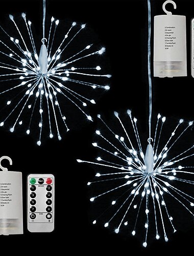  Outdoor Lichterketten wasserdichte LED hängende Starburst Lichterketten 150 LED Kupferfee DIY Girlande Lichter wasserdicht mehrere Modi Outdoor Twinkle Light