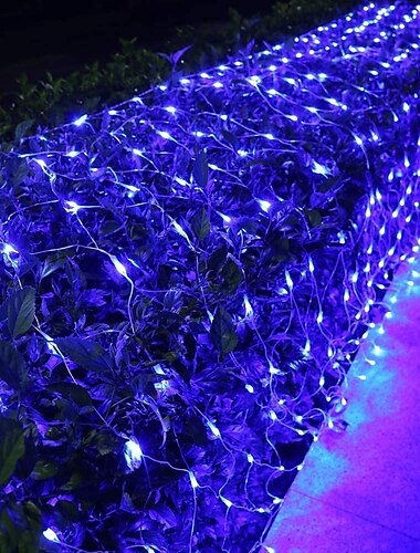  6x4m netto lichtslingers 880 leds visnet lichtslingers warm wit koud wit meerkleurig waterdicht feest kerstboom bruiloft patio huisinrichting interieur decoreren