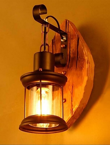  настенный светильник ретро винтаж деревенский нордический стеклянный настенный бра 40 Вт для спальни прикроватные промышленные настенные светильники спальня прохода лестничные светильники