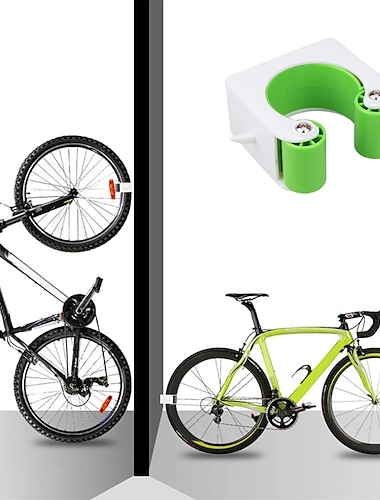  2ピース自転車ウォールマウントフック自転車パーキングラックマウンテンバイクバックルスタンドホルダーサイクリングアクセサリーマウントフックマウンテンバイクパーキング