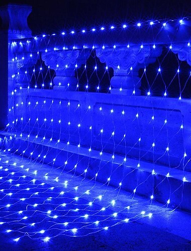  Сетевые огни 6x4м светодиодные гирлянды для улицы 880 светодиодов огни для вечеринки на открытом воздухе теплый белый холодный белый многоцветный водонепроницаемая вечеринка хэллоуин/рождество свадьба