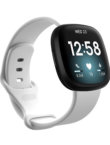  Uhrenarmband für Fitbit Versa 3 Sense Silikon Ersatz Gurt Atmungsaktiv Sportarmband Armband
