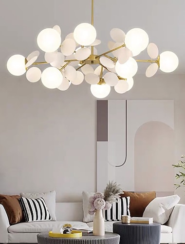  90 cm kroonluchter nordic style globale bollen artistiek modern mode metaal 110-120v 220-240v