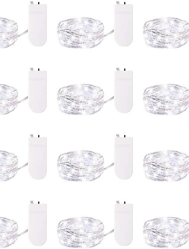  30 Stück 12 Stück 6 Stück Lichterketten batteriebetrieben (im Lieferumfang enthalten) 600led 240led 120led Mini-Lichterketten wasserdichter Kupferdraht Glühwürmchen Sternenlichter für