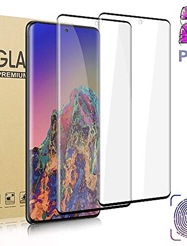  2 штs Защитная пленка Назначение Samsung Galaxy S24 Ultra Plus S23 S22 S21 Плюс Ультра S9 Plus S10 Закаленное стекло Уровень защиты 9H Против отпечатков пальцев HD Взрывозащищенный Защита от царапин