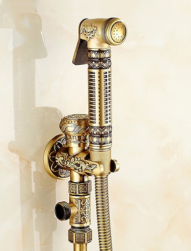  robinet de bidet antique cuivre toilette bidet pulvérisateur auto-nettoyant antique