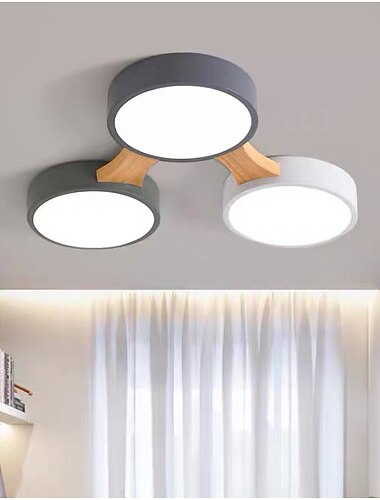  3/4/5 cabezas luz de techo led estilo nórdico montaje empotrado acabados pintados en madera moderno básico 110-120v 220-240v