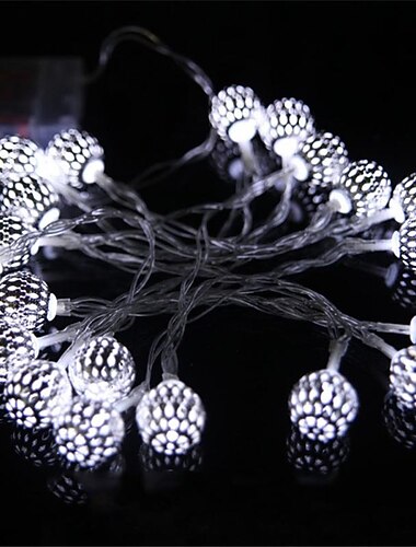  Luces exteriores de bola marroquí luces de cadena solares 5/7/10m 20/30/50 LEDs luces de hadas globos multicolor luz cálida blanca RGB para jardín patio arboles