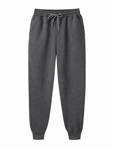  Herren Fleecehosen Jogginghose Sweathose Jogginghose Jogger Elastisches Kordelzugdesign Casual Sport & Natur Täglich Komfort Weich Feste Farbe Marineblau Aprikose Grün S M L