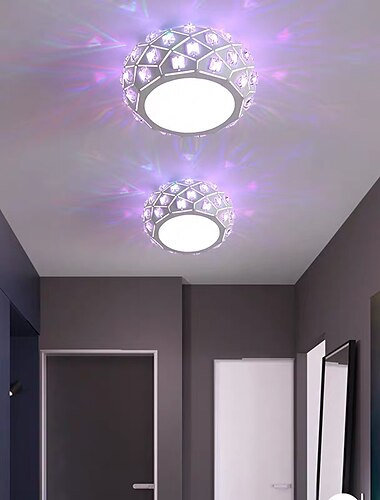  16 cm LED Plafondlamp Kristal Veranda Licht Gangpad Gang Lamp Moderne Ronde Desgin Inbouw Lichten Metaal Geschilderde Afwerkingen 110-240 V