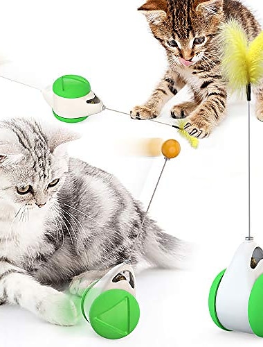  猫　おもちゃ　ペット　インタラクティブ　非バッテリー　自動回転　バランス　楽しい　パズル　おもちゃ　猫　アクティブ　ペット　おもちゃ　おもしろ