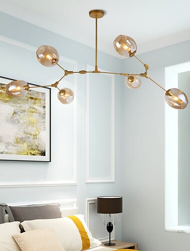  Zweig Lichter Kronleuchter 5/6/7/9/11 Köpfe LED Pendelleuchte moderner nordischer Kronleuchter Wohnzimmer Esszimmer Schlafzimmer Metall 110-120v 220-240v