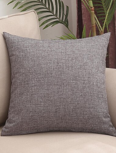  decoratieve toss kussens effen kleur thuiskantoor eenvoudig modern vlas kussensloop hoes woonkamer slaapkamer bank kussenhoes modern monster kamer kussenhoes roze blauw salie groen paars