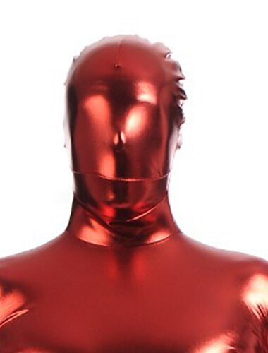  Maske Bodysuit Karnevalskostüm Ganzkörperanzug Herren Damen Cosplay Sexy Kostüm Halloween Einfarbig Kostüm für Halloween Karneval Maskerade Erwachsene