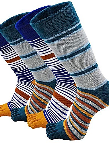  Calcetines de dedo para hombre 3 pares de calcetines deportivos de algodón para correr con cinco dedos