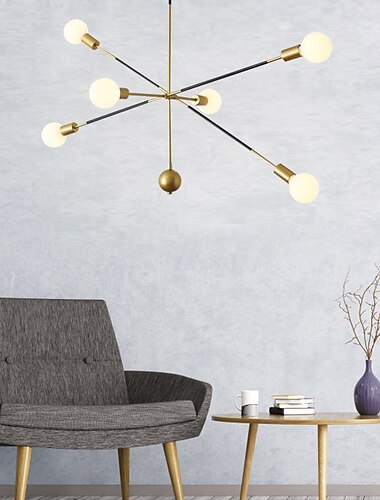  90 cm designový lustr sputnik kovový lakovaný povrch sputnik moderní 220-240v (žárovka není součástí dodávky)