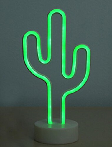  ضوء زخرفي على شكل فلمنغو وحمام جوز الهند وديكور كاكتوس ضوء ليلي زينة رأس السنة بطارية AA أو طاقة USB 1 قطعة