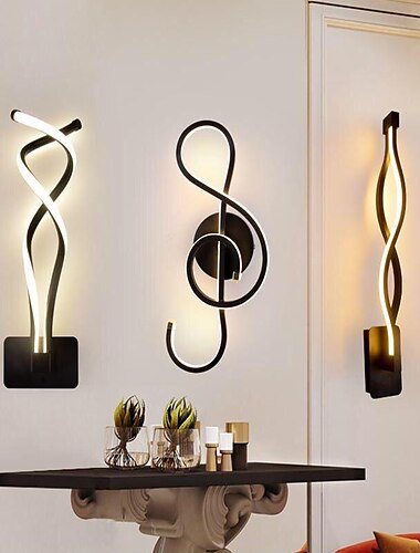 lightinthebox أدى الجدار مصباح الحديثة بسيطة الديكور الإبداعية الجدار مصباح led فندق نوم السرير مصباح الشمال غرفة المعيشة الممر الممر الجدار مصباح ac220v