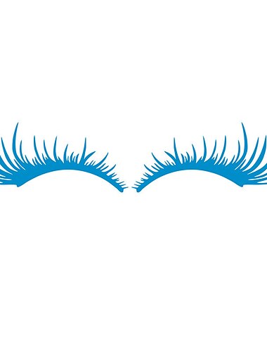  1 Paar 3d charmante Wimpern Auto Aufkleber gefälschte Wimpern Auto Scheinwerfer lustige Abziehbilder Tür Fenster Vinyl wasserdichtes Produkt 25x11cm