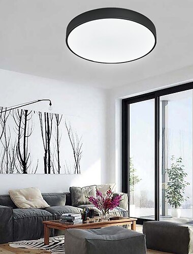  30cm luz de techo led lámpara de pasillo luces nórdicas de montaje empotrado cocina de madera hall de entrada porche balcón acabados pintados 110-120v 220-240v fcc vde