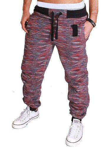  Herr Joggingbyxor Joggare Långbyxor Byxor Snörning Elastiskt midjeband Kamuflasje Andningsfunktion Mjuk Sport & Utomhus Dagligen Bomull Ledig / Sportig Gul kamouflage Grön kamouflage