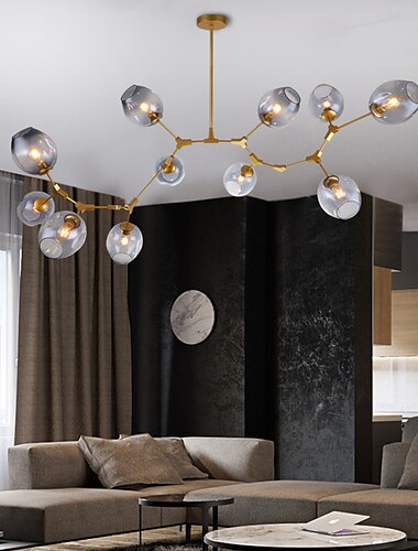  grenljus ljuskrona 5/6/7/9/11 huvuden led taklampa modern nordisk ljuskrona vardagsrum matsal sovrum metall 110-120v 220-240v