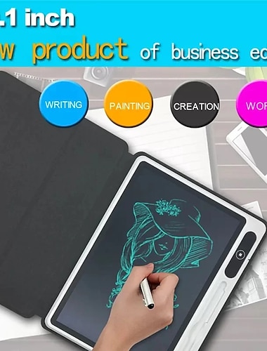  10,1 tommer LCD-forretning skrivetablet bærbar elektronisk tegnebræt et-klik sletbar tablet digital håndskrift notesblok