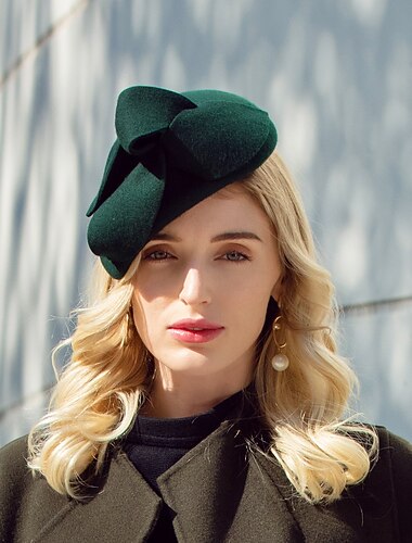  Элегантная шляпа-дерби в Кентукки, шерстяные шляпы, классические однотонные головные уборы с чашками Мельбурна для женщин