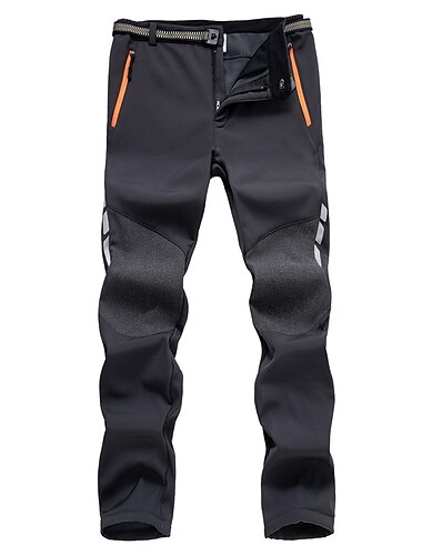  Wanderhose Herren Softshell Fleece warme winddichte Wanderhose Outdoor-Hose Skihose zum Klettern, Trekking, Outdoor-Sport (uk m / tag xl, grau)